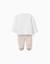 Pyjama long en coton matelassé Blanc 2 - vertbaudet enfant 