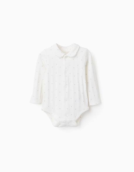Bébé-Body en coton à manches longues et motif cœur
