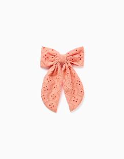 Barrette à nœud en broderie anglaise  - vertbaudet enfant