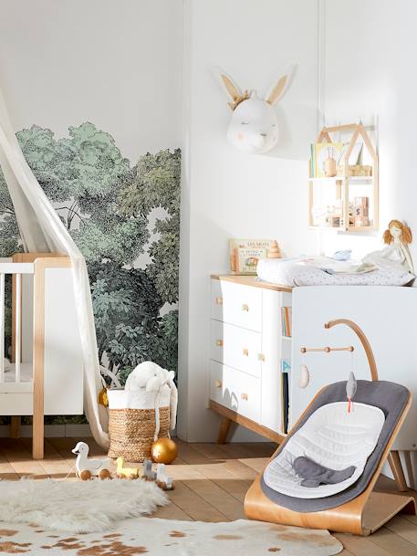 Transat bois  Babyrythm gris+naturel/gris 13 - vertbaudet enfant 