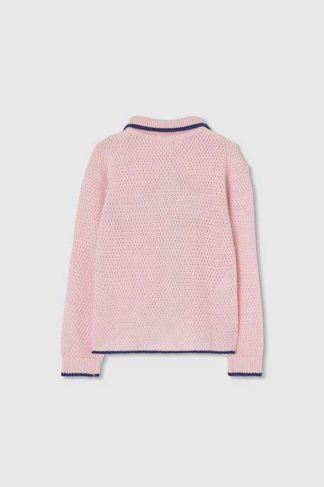 Gilet en maille pour fille Rose 2 - vertbaudet enfant 