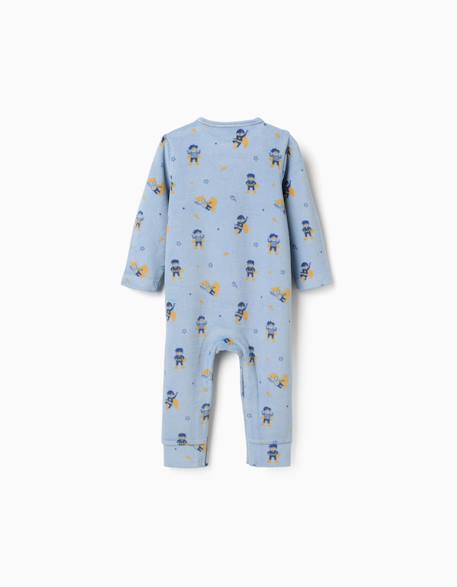 Combinaison en velours à motif super-héros Bleu clair 2 - vertbaudet enfant 