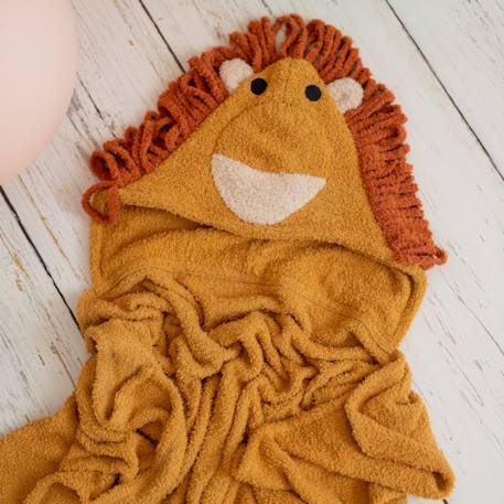 Serviette cape lion en tissu éponge doux Orange 6 - vertbaudet enfant 