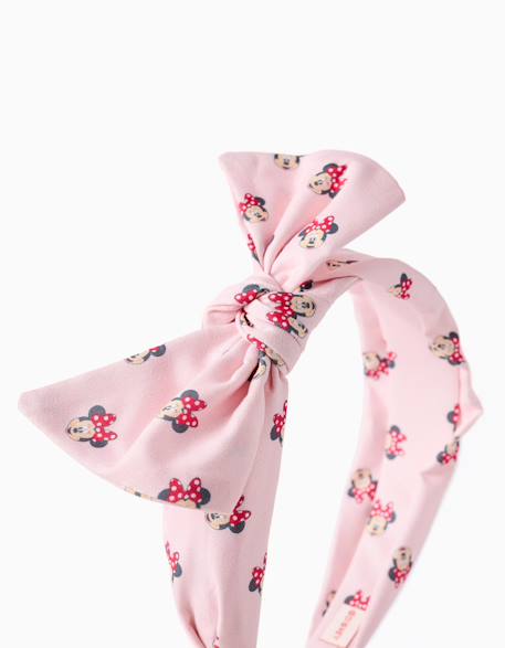 Serre-tête avec motif minnie et nœud Rose clair 3 - vertbaudet enfant 