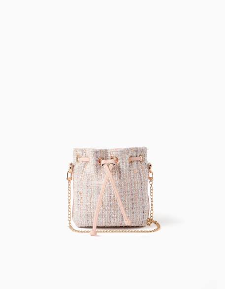Fille-Accessoires-Sac seau en tweed