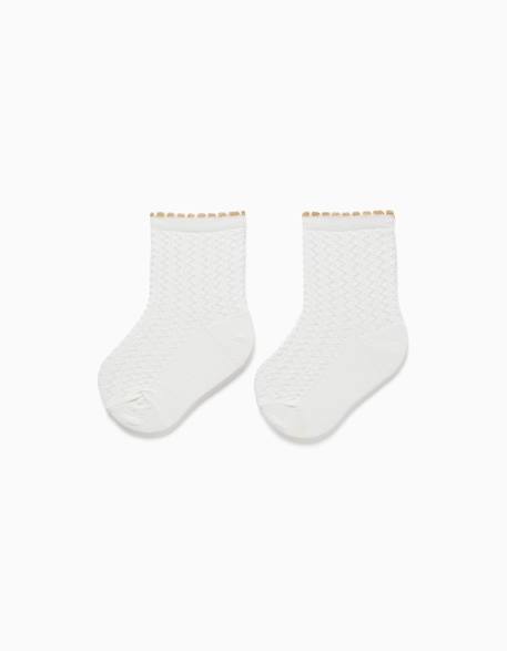 Bébé-Chaussettes, Collants-Chaussettes avec jacquard et lurex