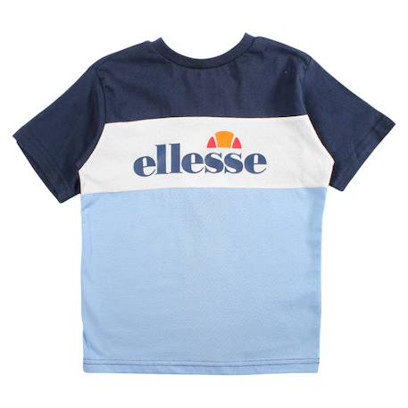 Ensemble 3 pièces t-shirt manches courtes short et sac à imprimé Bleu 4 - vertbaudet enfant 