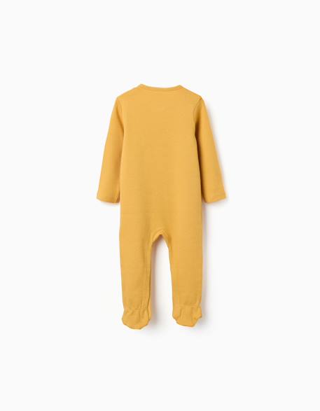 Grenouillère en coton à imprimé Jaune 2 - vertbaudet enfant 