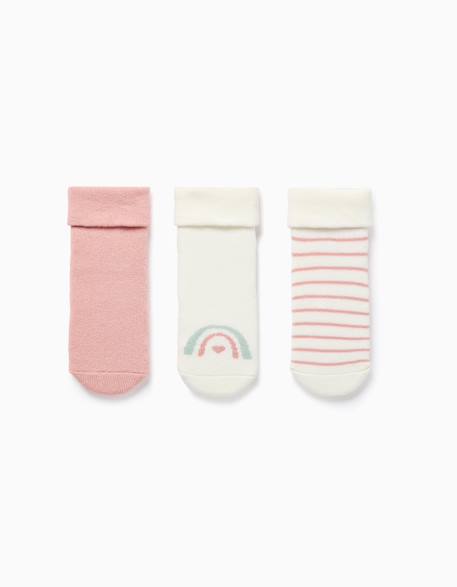 Bébé-Chaussettes, Collants-3 paires de chaussettes avec doublure en éponge
