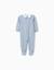 Combinaison en coton avec motif mickey Bleu clair 1 - vertbaudet enfant 