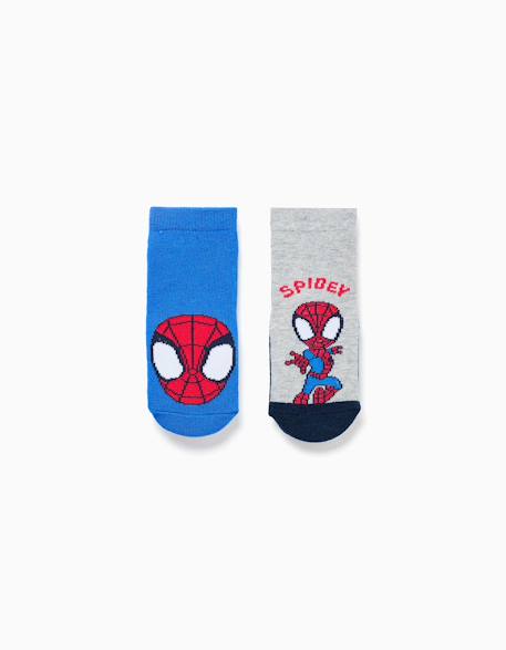 Bébé-Chaussettes, Collants-2 chaussettes antidérapantes spidey