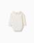 Babygrow à manches longues avec col en dentelle Blanc 3 - vertbaudet enfant 