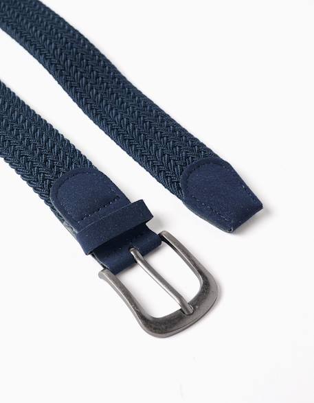 Ceinture tressée avec détails en suédine Bleu 2 - vertbaudet enfant 