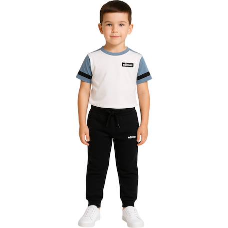 Pack 2 t-shirts et 1 pantalon jogging garçon à imprimé Blanc 6 - vertbaudet enfant 