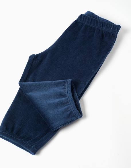 Pyjama en velours qui brille dans le noir Bleu clair 4 - vertbaudet enfant 