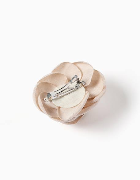 Barrette à cheveux avec camélia Beige 2 - vertbaudet enfant 