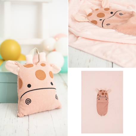 Couverture de voyage coussin girafe enfant Pink 6 - vertbaudet enfant 