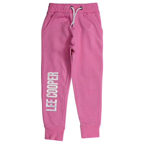 Pantalon de jogging fille avec imprimé Rose+Rouge 1 - vertbaudet enfant 
