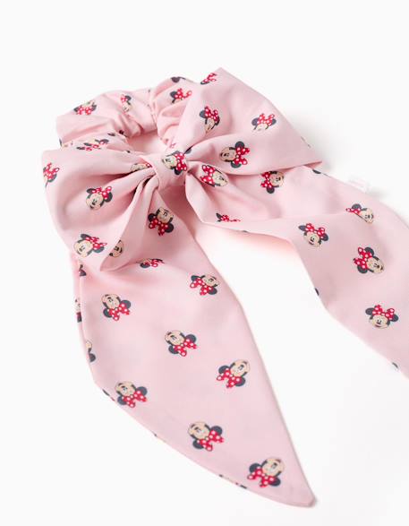 Chouchou avec nœud et motif minnie Rose clair 2 - vertbaudet enfant 
