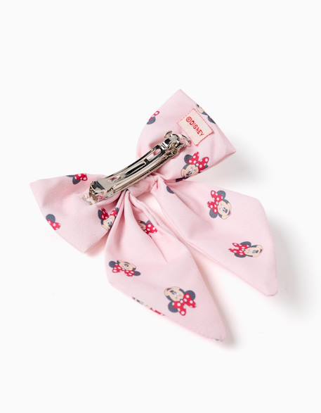 Barrette à cheveux avec nœud et motif minnie Rose clair 2 - vertbaudet enfant 