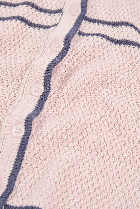 Gilet en maille pour fille Rose 4 - vertbaudet enfant 