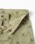 Short en sergé à motif floral et ourlets effilochés Vert foncé 3 - vertbaudet enfant 
