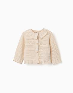 -Gilet en maille avec détails ajourés