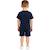 Ensemble 3 pièces t-shirt manches courtes short et sac à imprimé Bleu 3 - vertbaudet enfant 