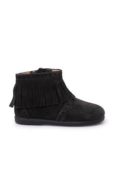 Chaussures-Bottes fille franges broguing fermeture éclair