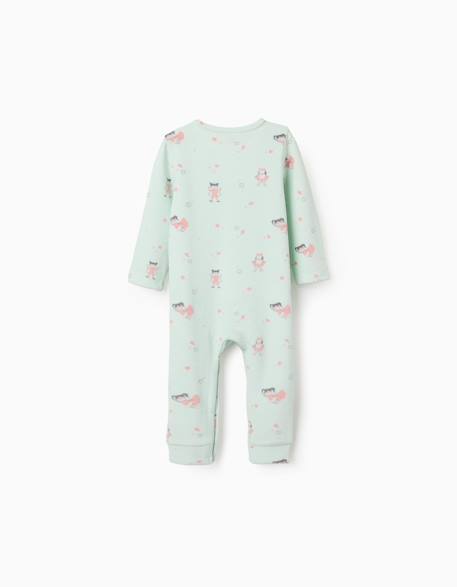 Combinaison en velours à motif super-héros Vert clair 2 - vertbaudet enfant 