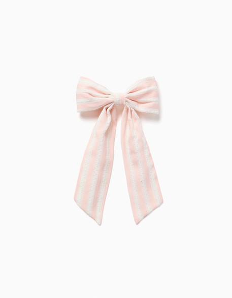 Bébé-Accessoires-Barrette à cheveux avec nœud rayé