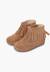 Bottes fille franges broguing fermeture éclair Camel+Gris+Taupe 16 - vertbaudet enfant 