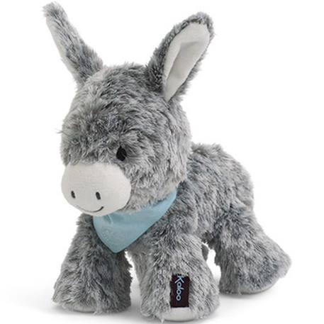 Peluche régliss assise avec foulard brodé – dès la naissance Gris, blanc, bleu 2 - vertbaudet enfant 