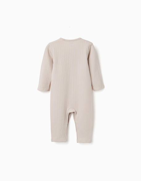 2 combinaisons en coton côtelées/unies Multicolore 2 - vertbaudet enfant 