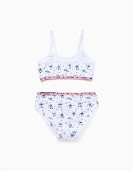 Ensemble top + culottes à motif stitch Blanc 2 - vertbaudet enfant 