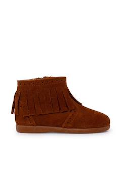 Chaussures-Bottes fille franges broguing fermeture éclair