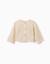 Gilet en maille avec détails ajourés Beige clair 1 - vertbaudet enfant 