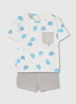 -Ensemble bébé t-shirt coton imprimé