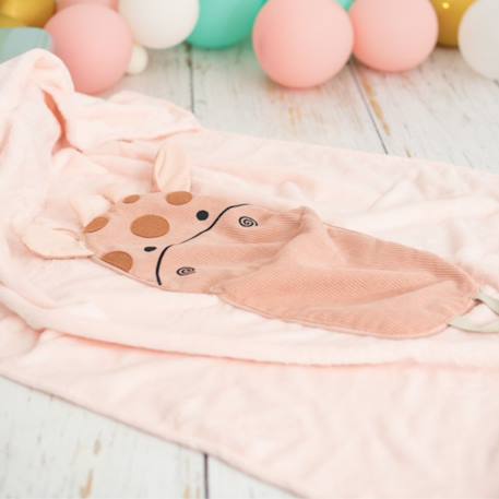 Couverture de voyage coussin girafe enfant Pink 2 - vertbaudet enfant 