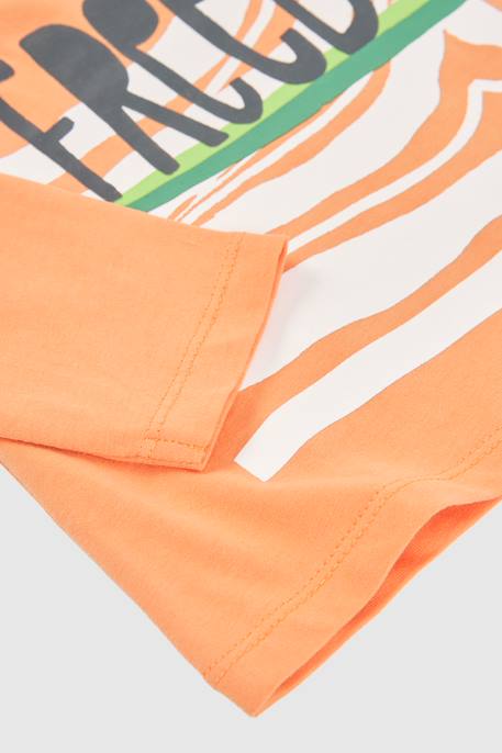 T-shirt imprimé pour enfant Orange 4 - vertbaudet enfant 