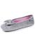Chaussons ballerines microvelours semelle ultra souple mousse à mémoire forme Noir+Pois gris+Rouge 12 - vertbaudet enfant 