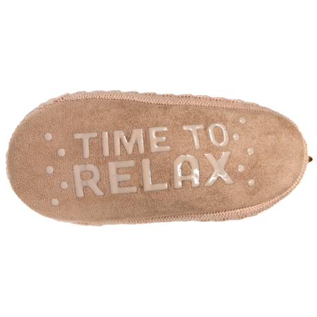 Chaussettes d'intérieur ultra confortables, semelle en suédine avec picots antidérapants Beige 5 - vertbaudet enfant 