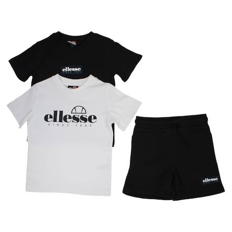 Pack 2 t-shirts et 1 short garçon à imprimé Noir 2 - vertbaudet enfant 