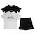Pack 2 t-shirts et 1 short garçon à imprimé Noir 2 - vertbaudet enfant 