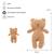 Poupée en tissu ours teddy ultra doux Light brown 6 - vertbaudet enfant 