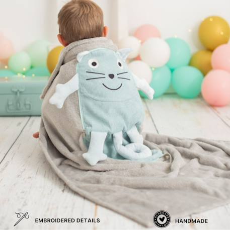 Couverture de voyage coussin chat enfant Light green 5 - vertbaudet enfant 