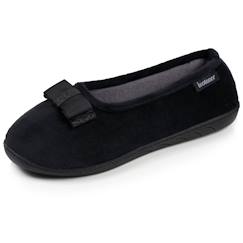 Vêtements de grossesse-Chaussons ballerines microvelours semelle ergonomique mousse à mémoire forme