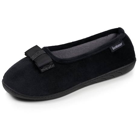 Chaussons ballerines microvelours semelle ergonomique mousse à mémoire forme Blush+Marine+Noir 13 - vertbaudet enfant 