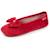 Chaussons ballerines microvelours semelle ultra souple mousse à mémoire forme Noir+Pois gris+Rouge 13 - vertbaudet enfant 