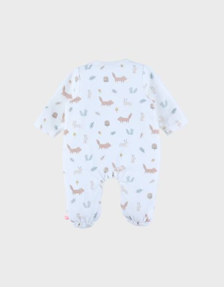 Pyjama bébé en velours à motifs Blanc 3 - vertbaudet enfant 